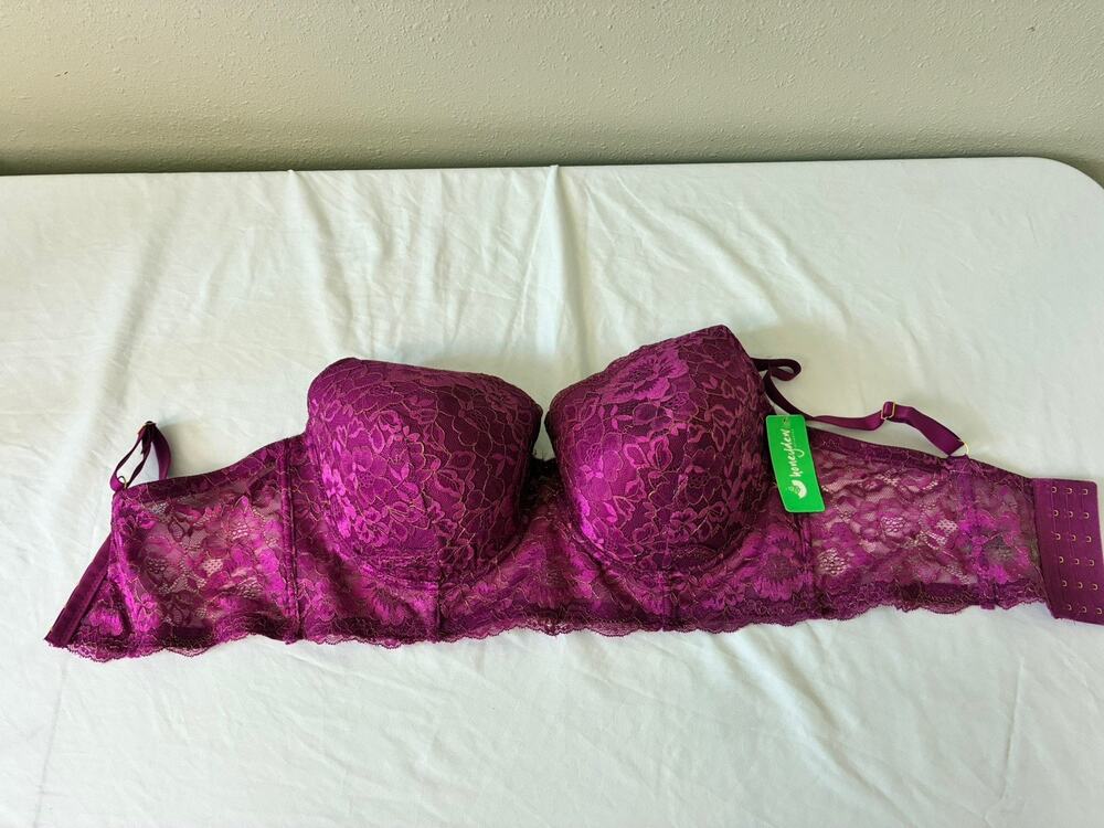 Honeydew Bra 42D Lace Padded Underwire Adjustable Clasp Back NWT